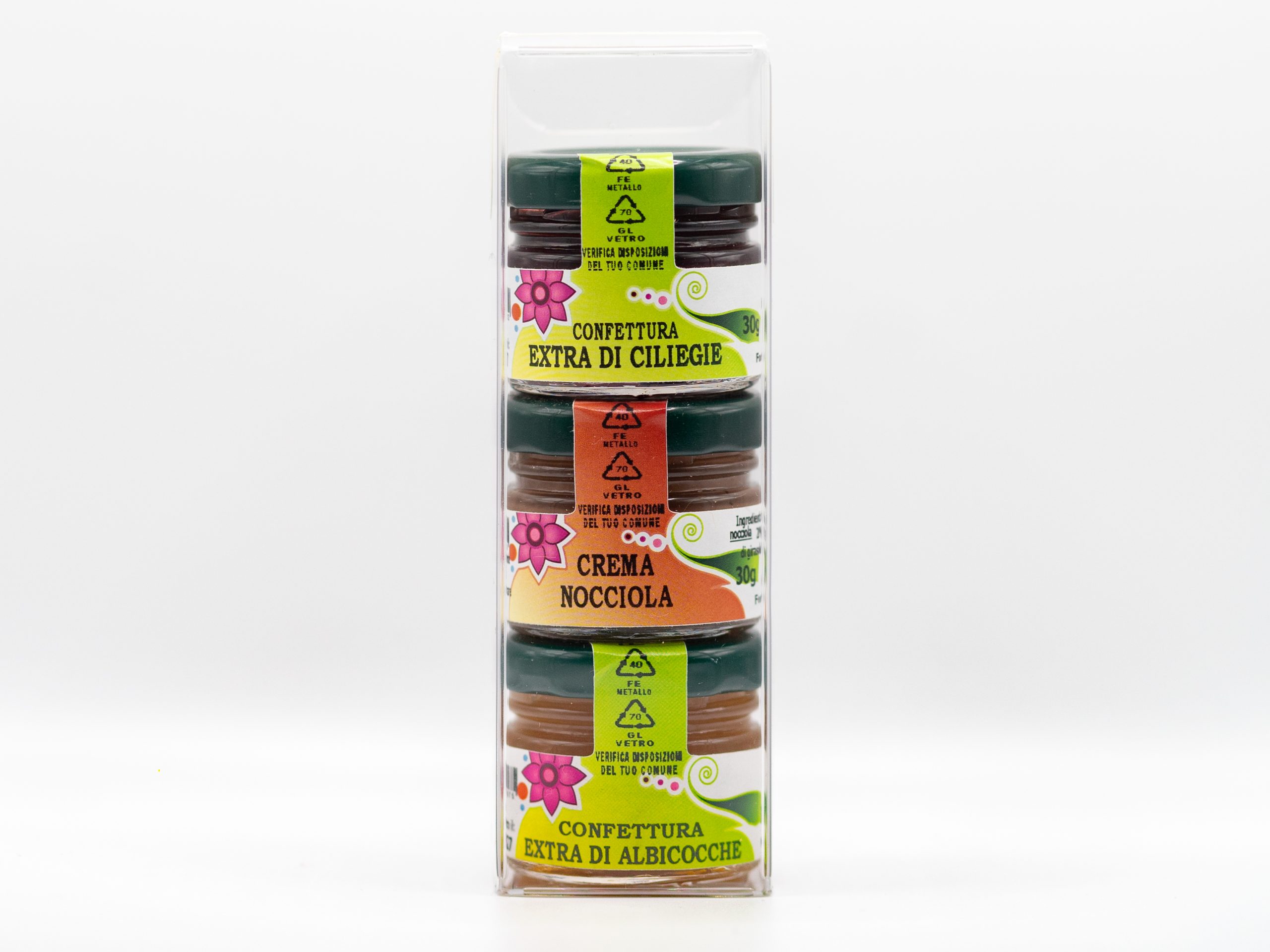 Trittico dolce merenda in astuccio trasparente